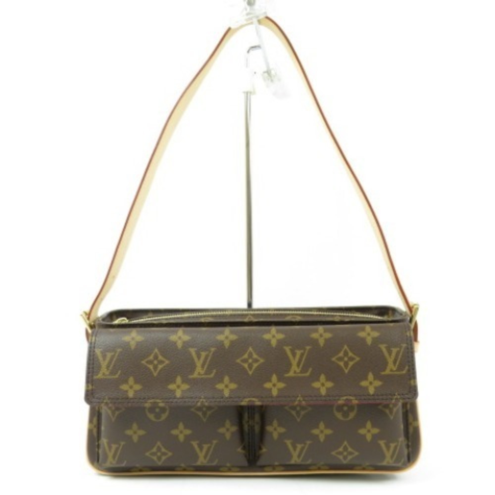 Louis Vuitton Cite Shoulder Nume Monogram Leather Viva Brown Bag